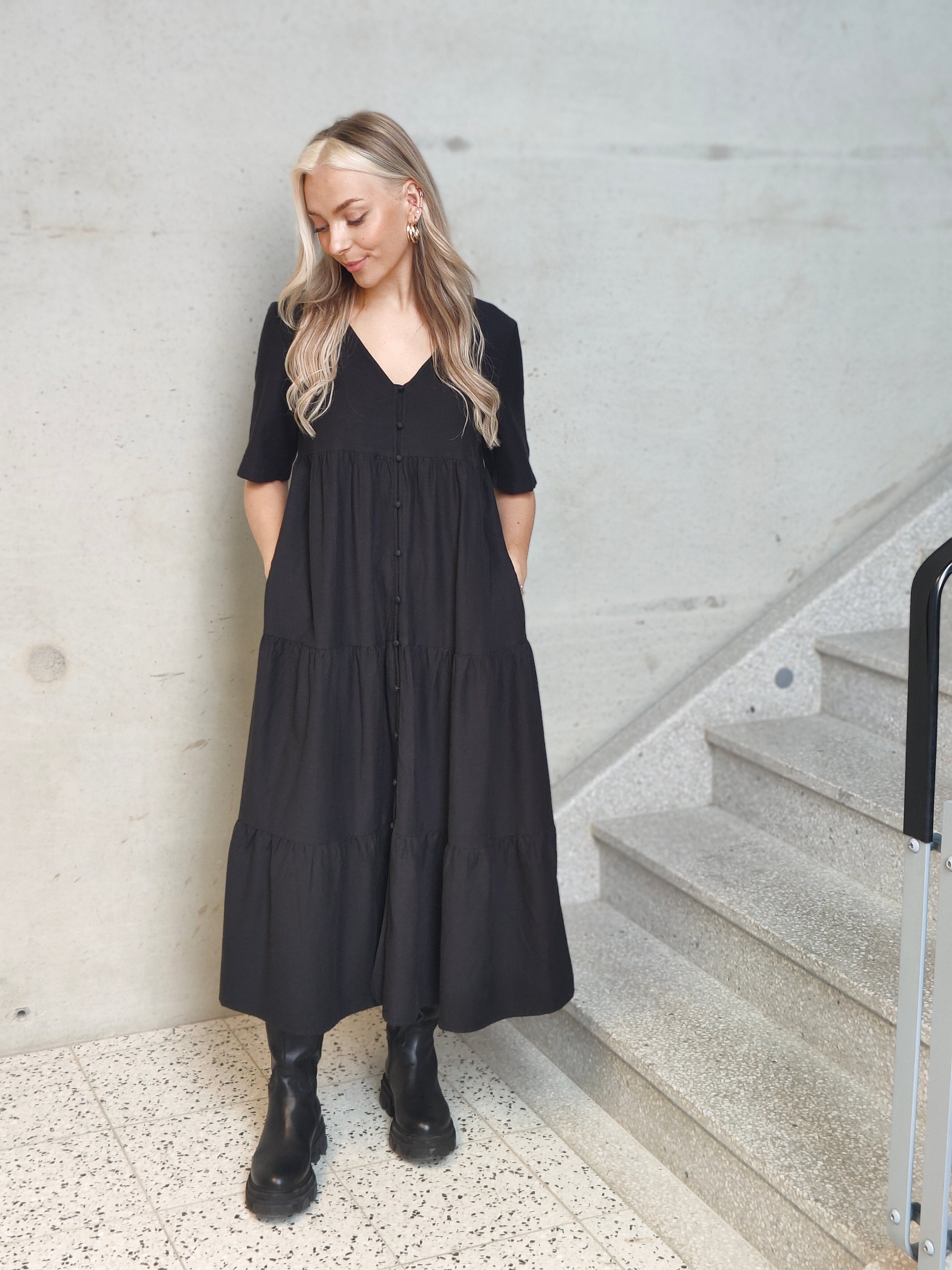 VIPRISILLA Long Dress - Black Beauty